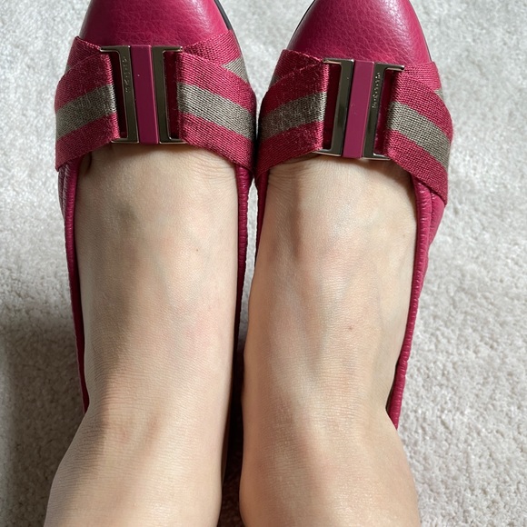 Bally Signiture Stripe Ballet Flat 6 - Picture 6 of 9